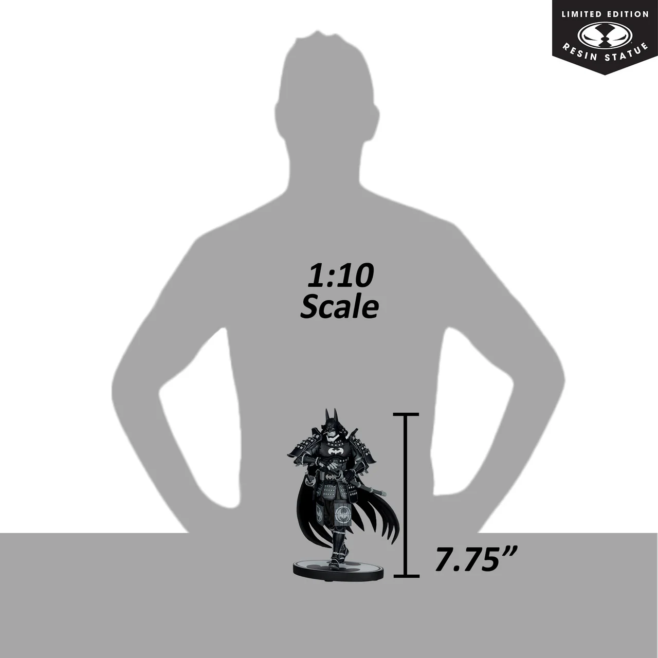 BATMAN NINJA McFarlane Toys DC Direct Batman Black and White 1:10 Scale Limited Edition Statue - Image 9