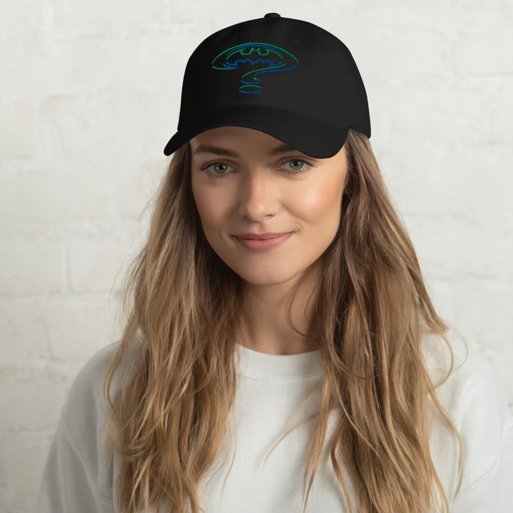 BATMAN FOREVER Logo Embroidered Dad Hat - Image 3