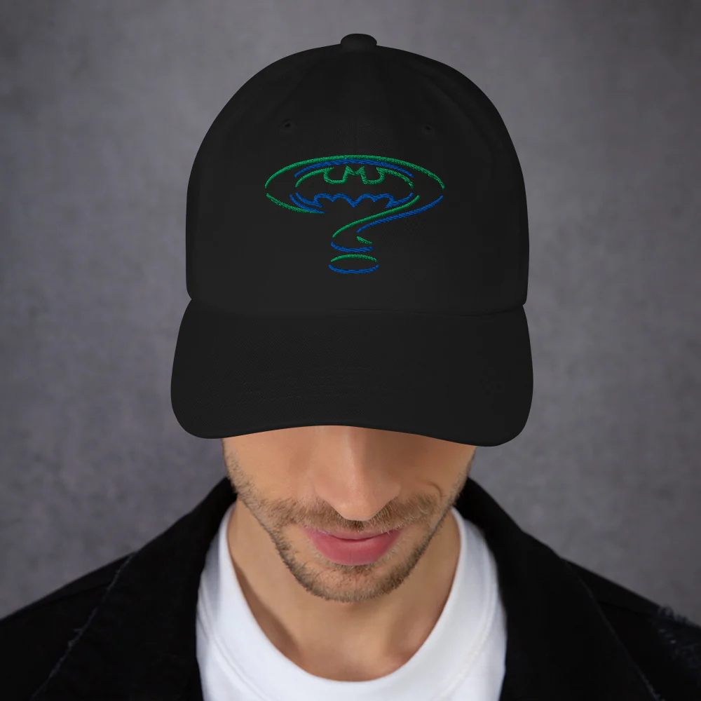 BATMAN FOREVER Logo Embroidered Dad Hat - Image 6