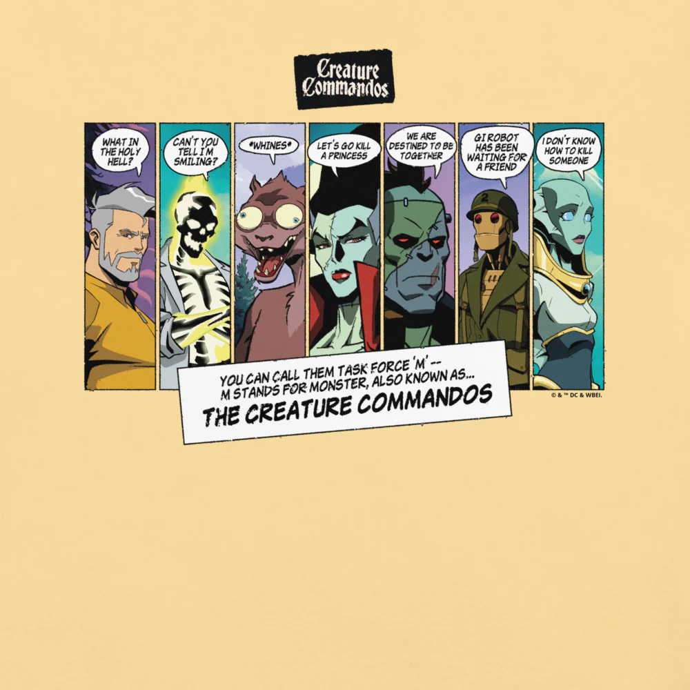 CREATURE COMMANDOS Panels Comfort Colors T-shirt - Image 6