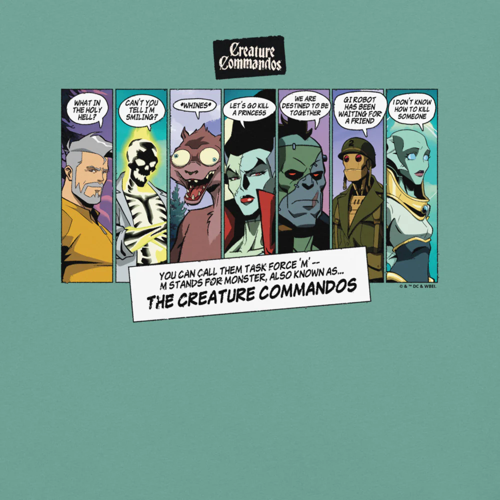 CREATURE COMMANDOS Panels Comfort Colors T-shirt - Image 8