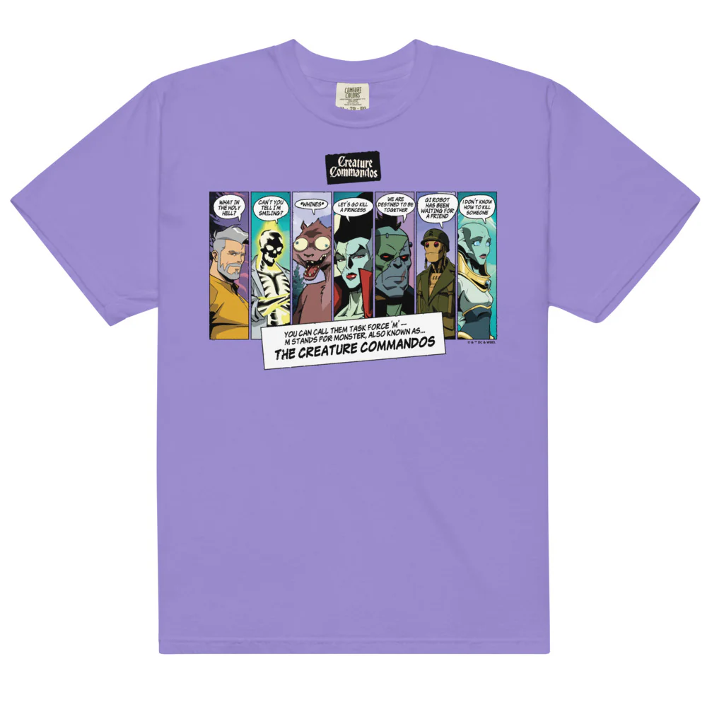 CREATURE COMMANDOS Panels Comfort Colors T-shirt - Image 9