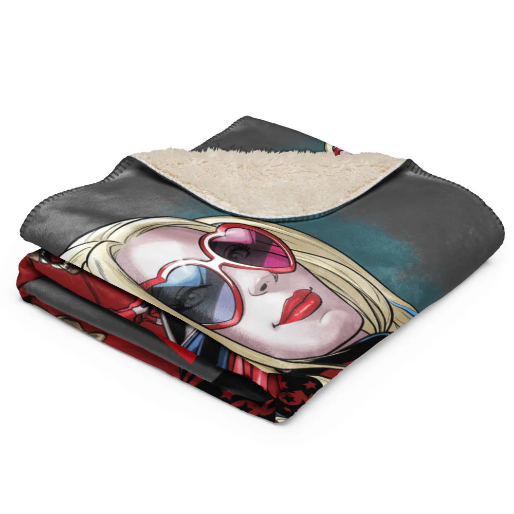 HARLEY QUINN Top Billing Sherpa Blanket - Image 5