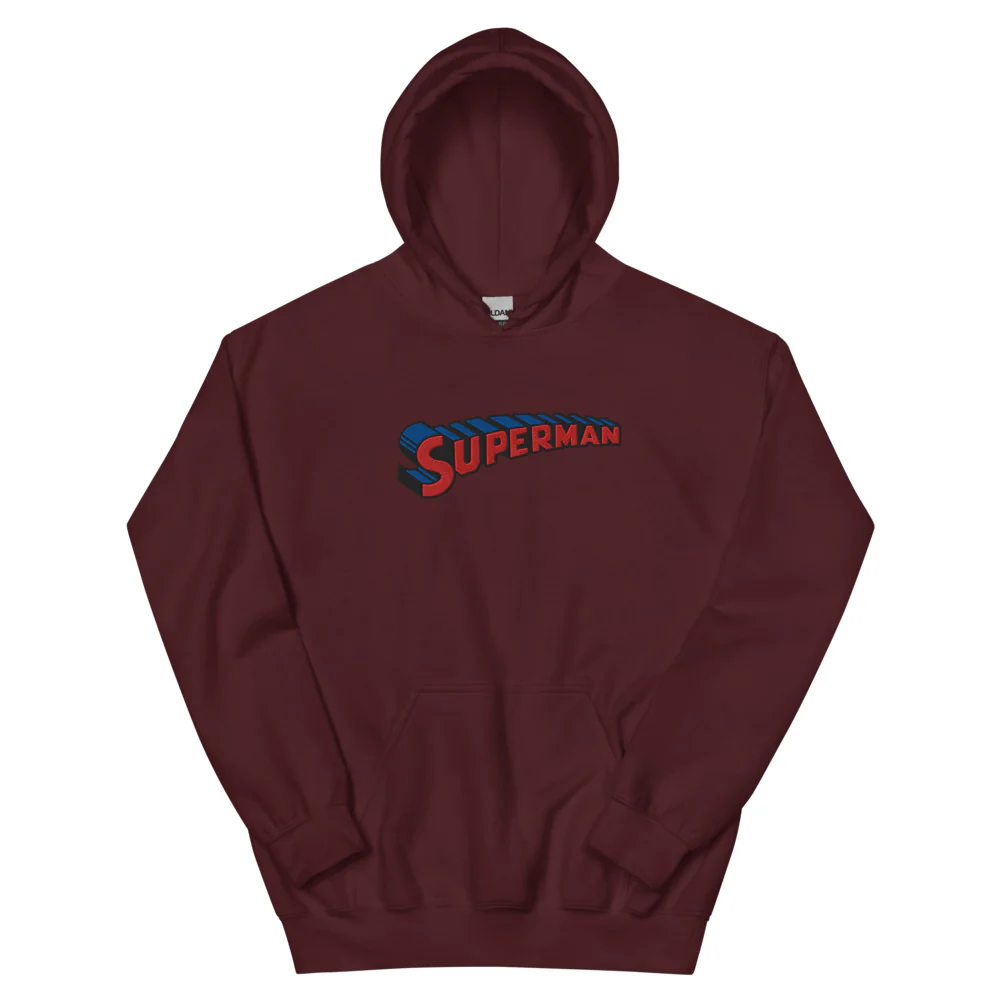 SUPERMAN #1 Embroidered Hoodie - Image 10