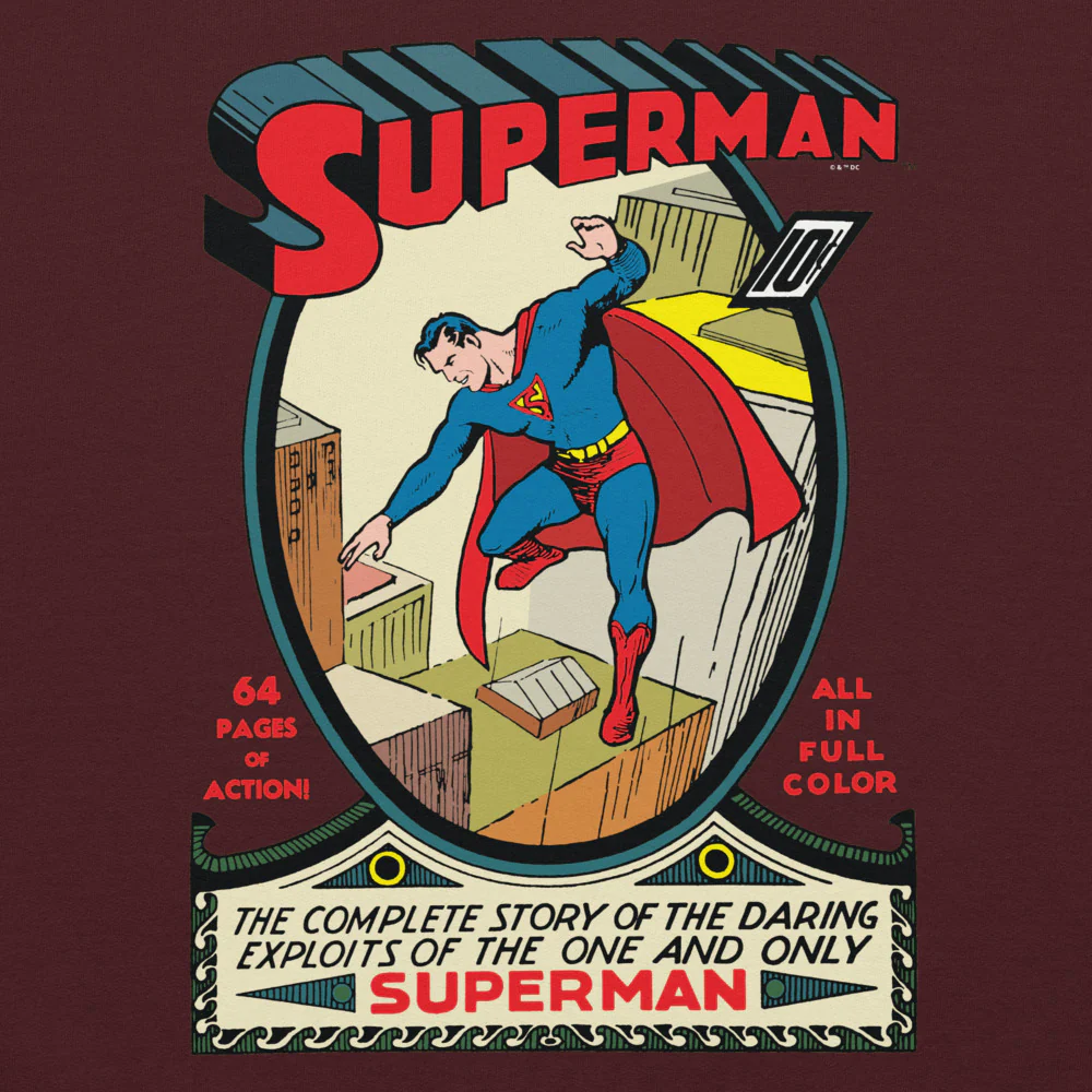 SUPERMAN #1 Embroidered Hoodie - Image 11