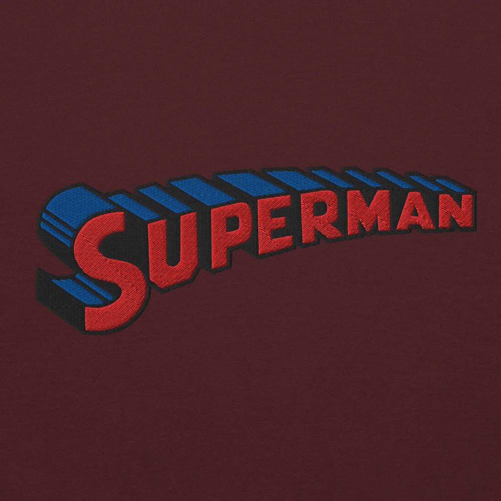 SUPERMAN #1 Embroidered Hoodie - Image 12