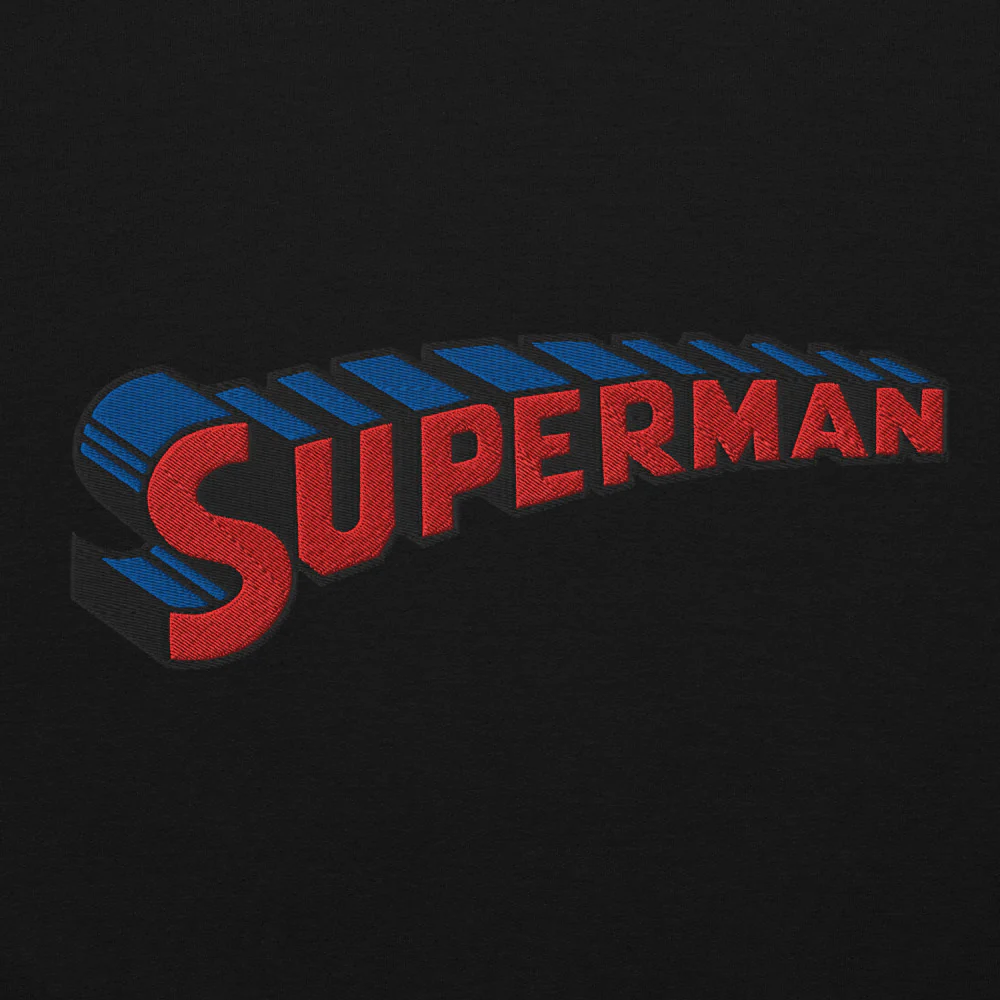 SUPERMAN #1 Embroidered Hoodie - Image 4