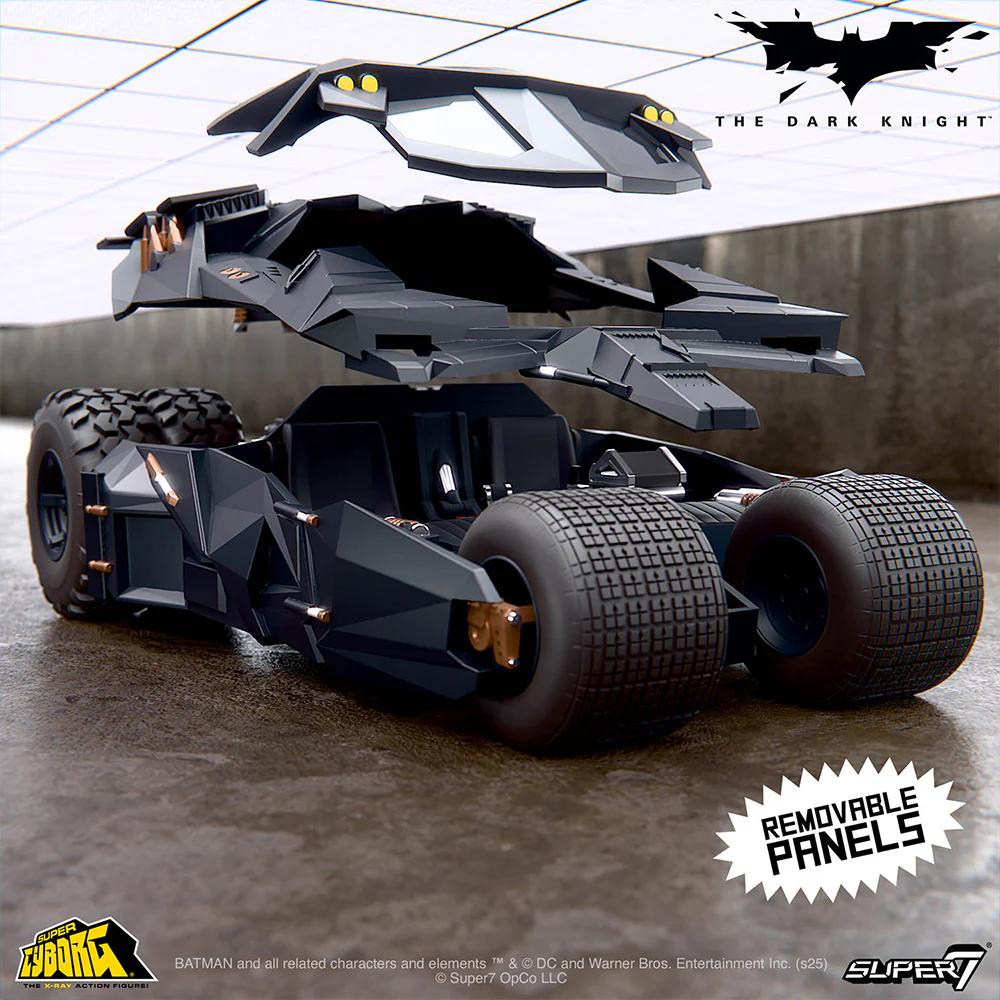 THE DARK KNIGHT TRILOGY Batmobile Tumbler Super Cyborg Collectible Figure - Image 11