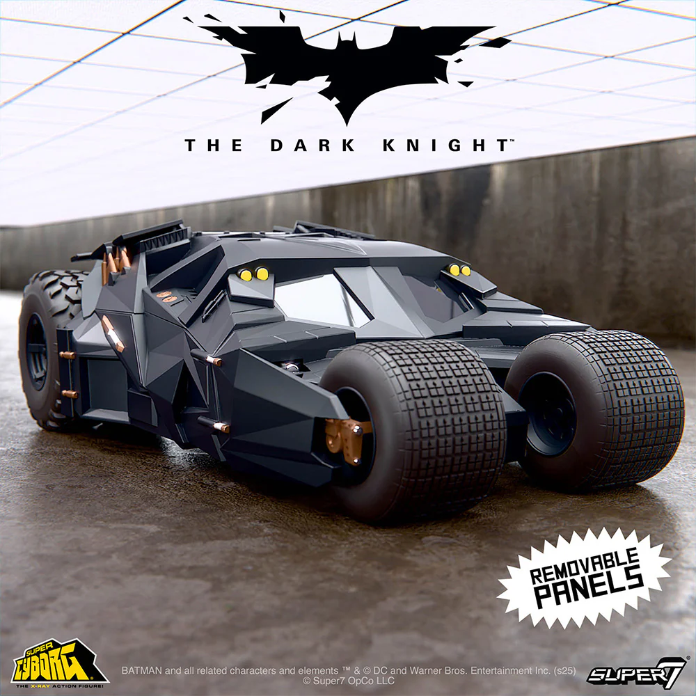 THE DARK KNIGHT TRILOGY Batmobile Tumbler Super Cyborg Collectible Figure - Image 5