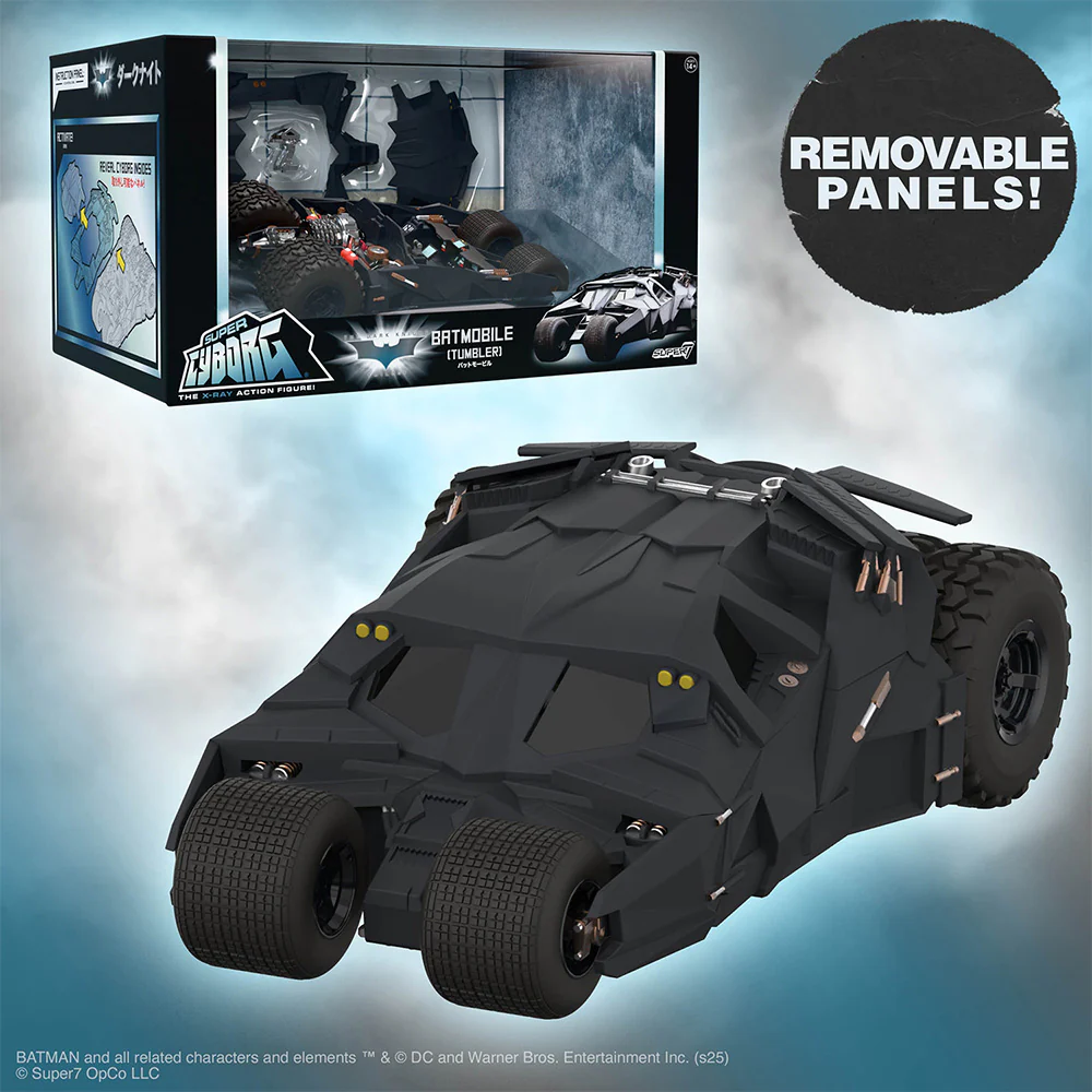THE DARK KNIGHT TRILOGY Batmobile Tumbler Super Cyborg Collectible Figure - Image 9