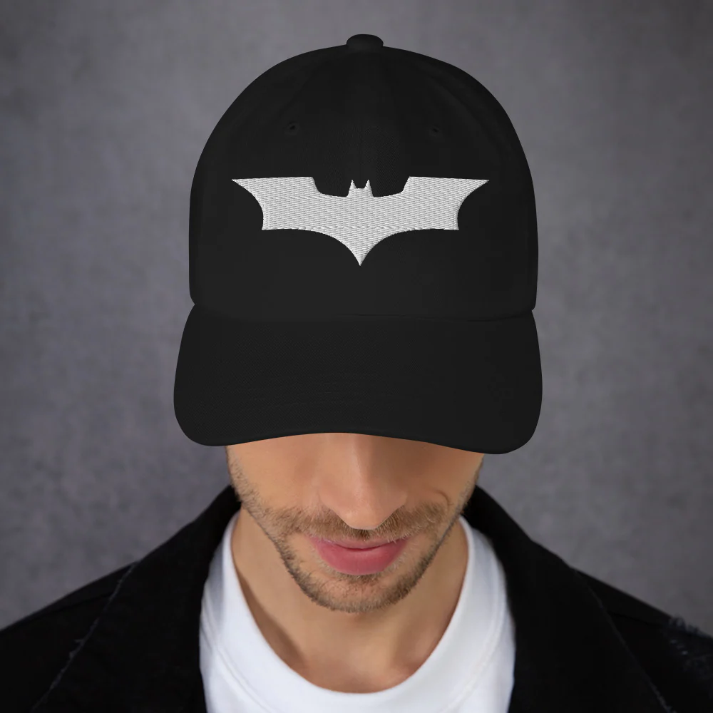 THE DARK KNIGHT Logo Embroidered Dad Hat - Image 3