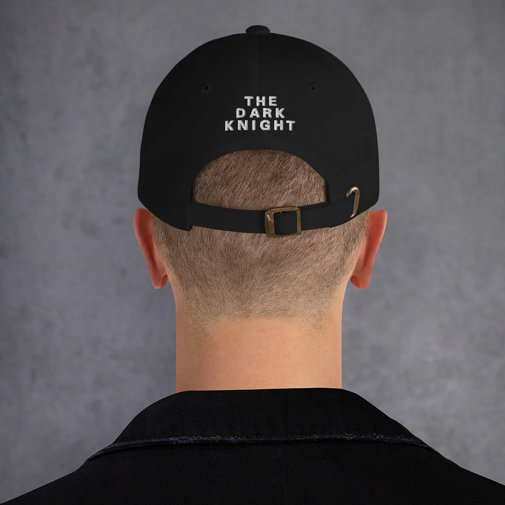 THE DARK KNIGHT Logo Embroidered Dad Hat - Image 5