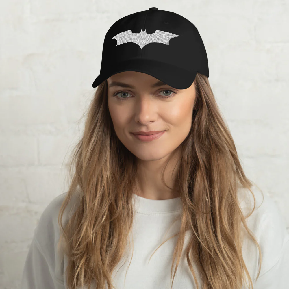 THE DARK KNIGHT Logo Embroidered Dad Hat - Image 6